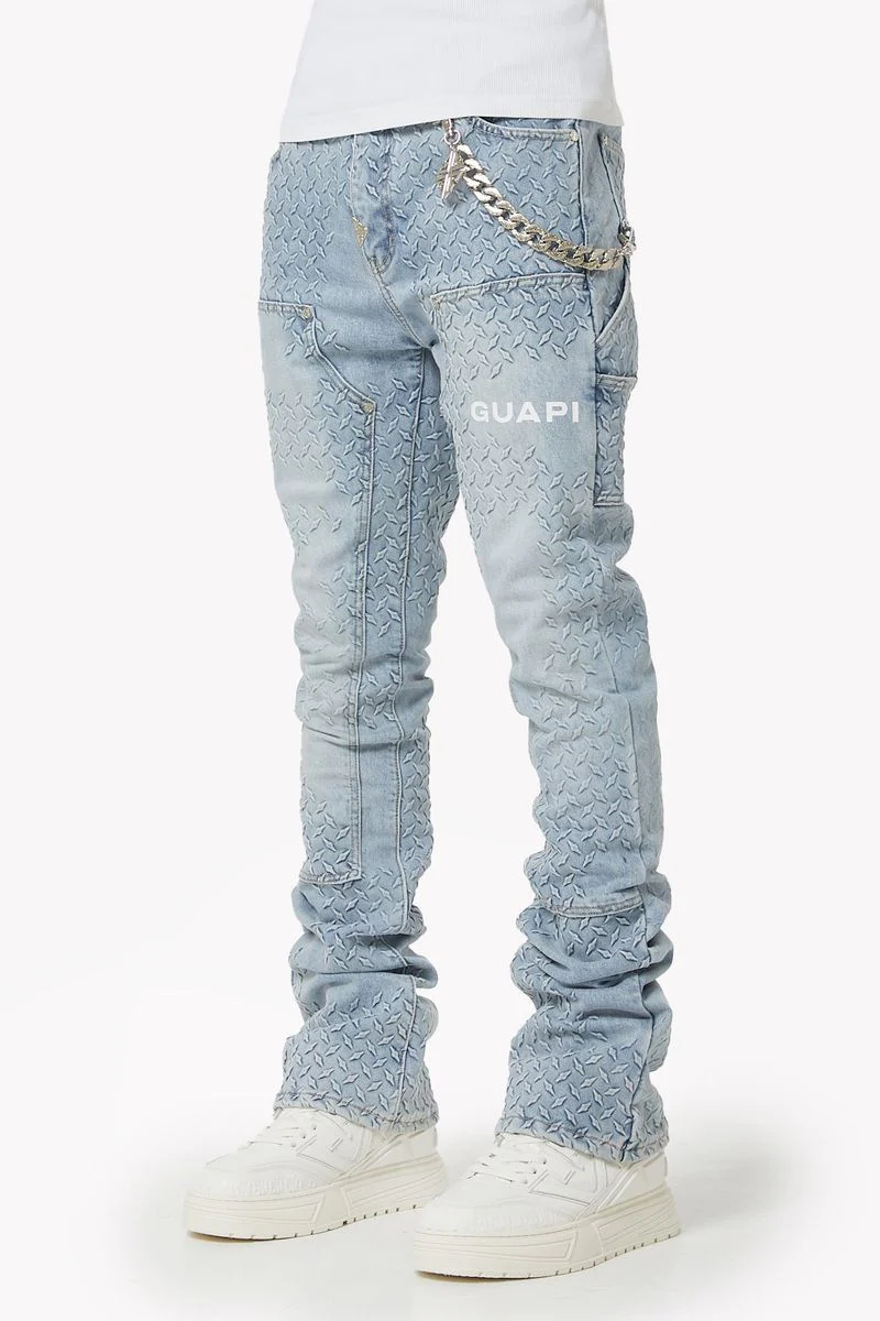 Guapi Aqua Blue Steel Plate Denim - Image 2
