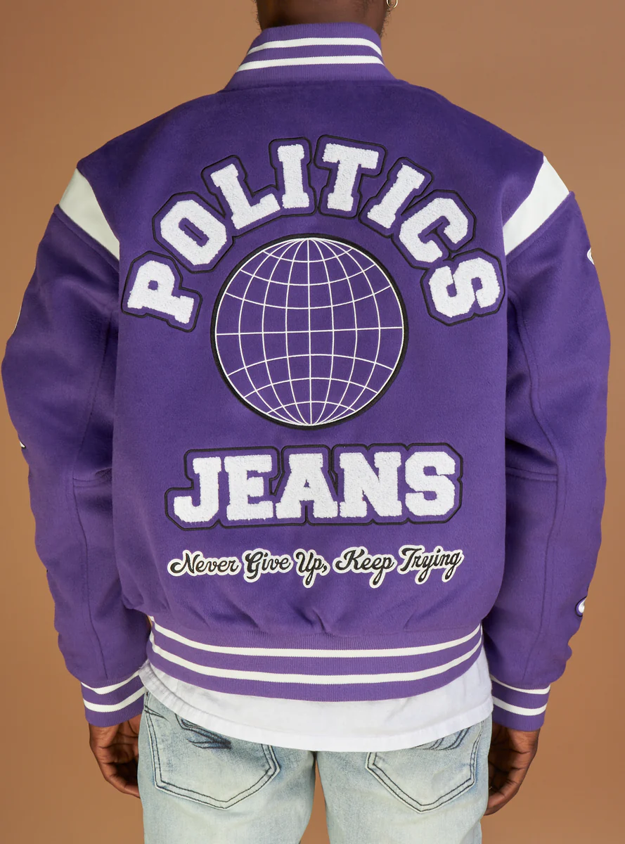 Politics Varsity Jacket - Image 2