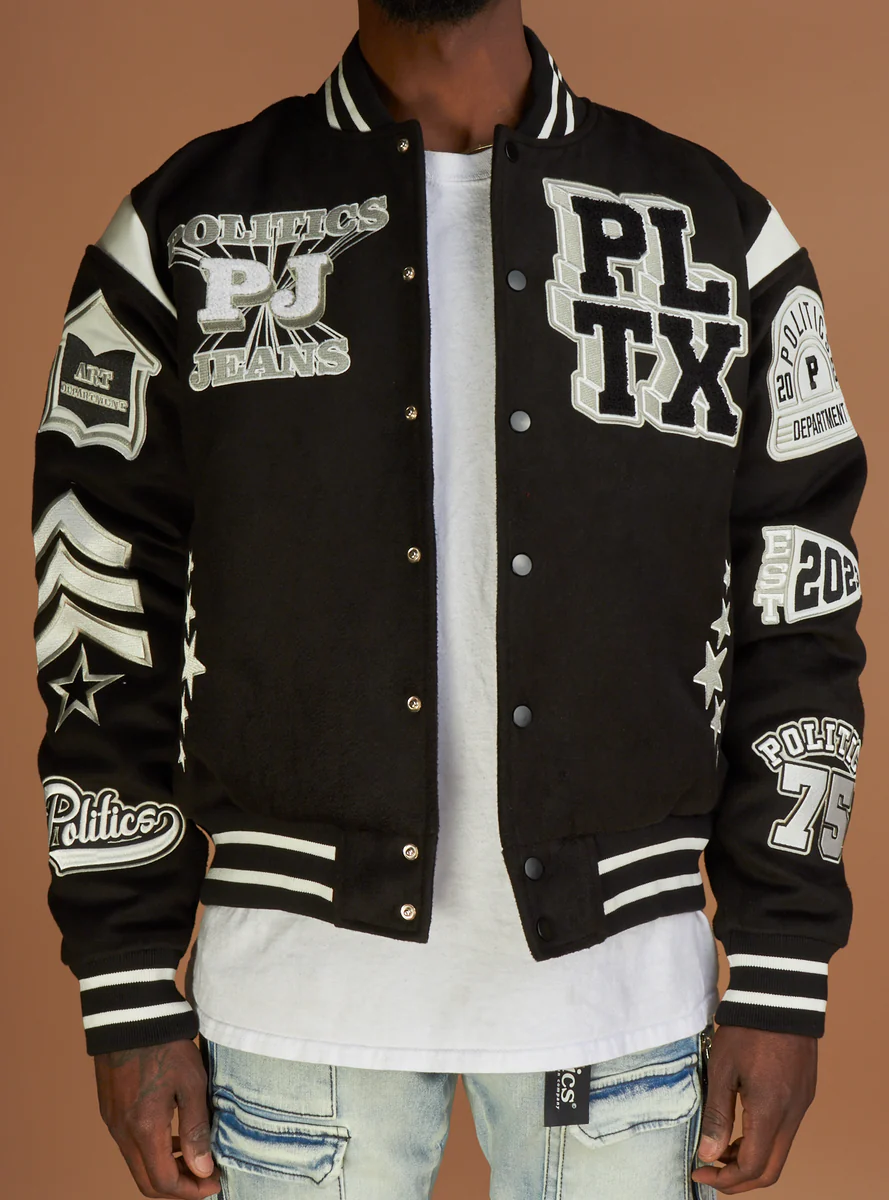 Politics Varsity Jacket - Image 3