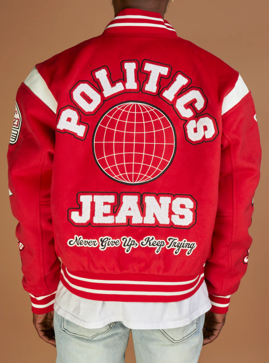 Politics Varsity Jacket - Image 6