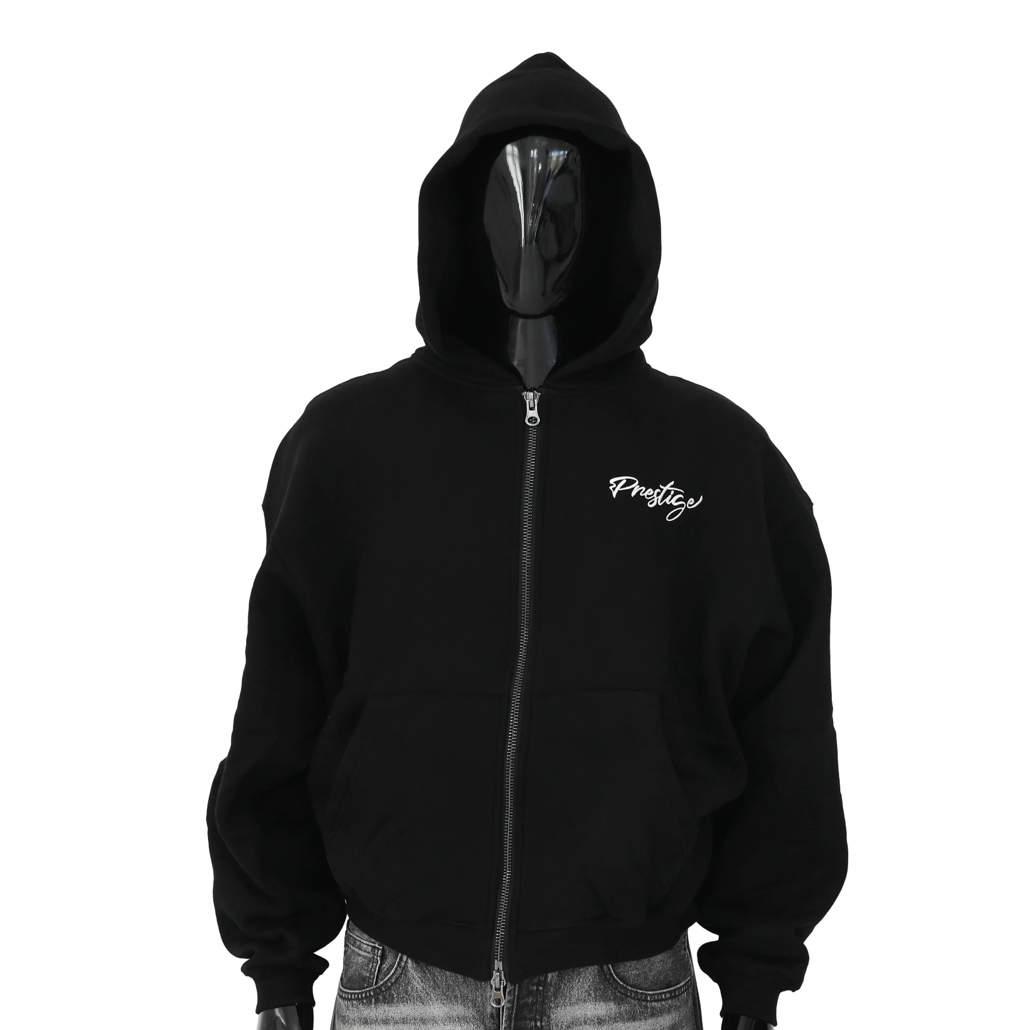 Prestige Black Backpack Hoodie - Image 2