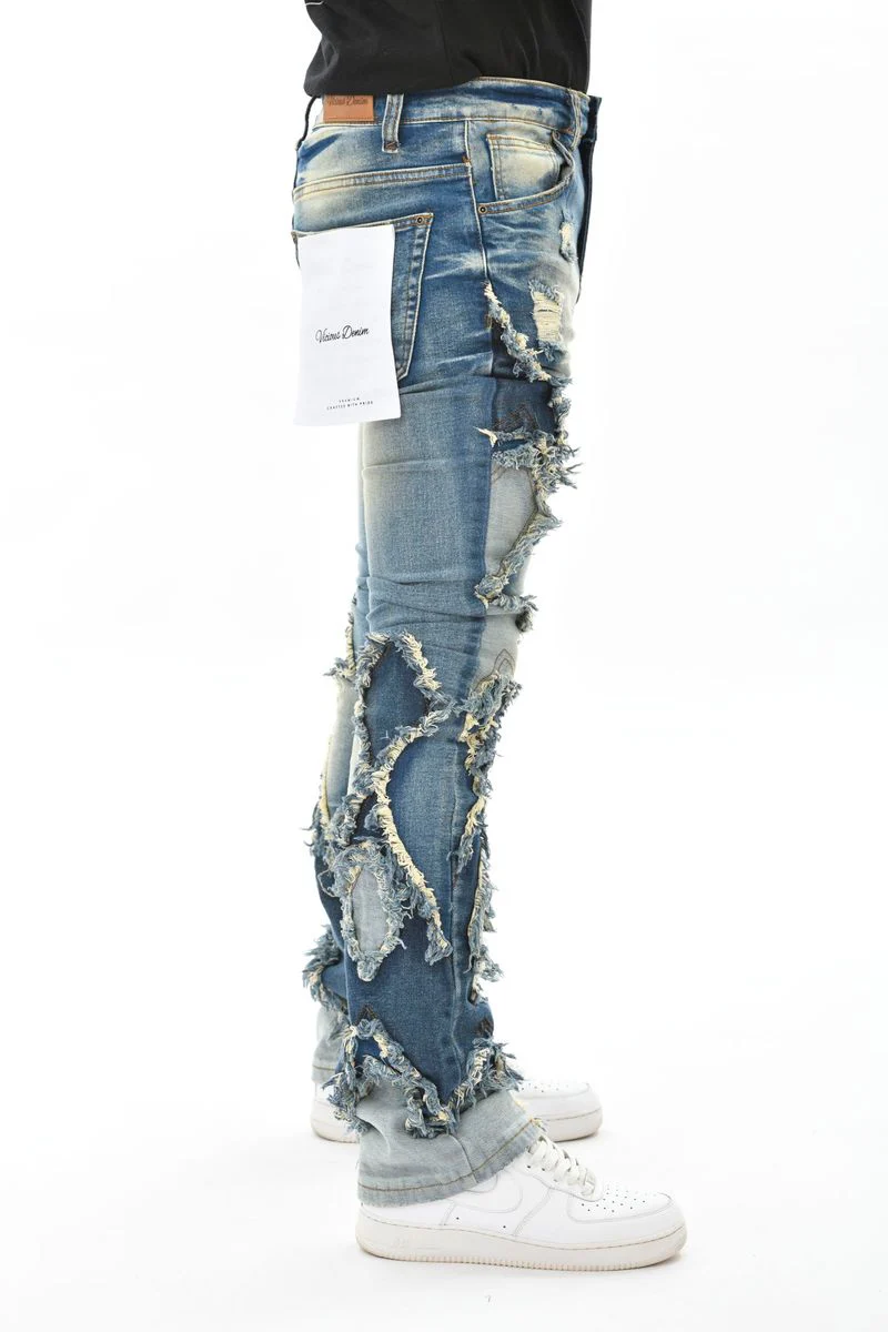 Vicious Blue Patched Denim - Image 2